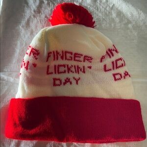 Vintage 1970’s KFC finger lickin day pom pom toque